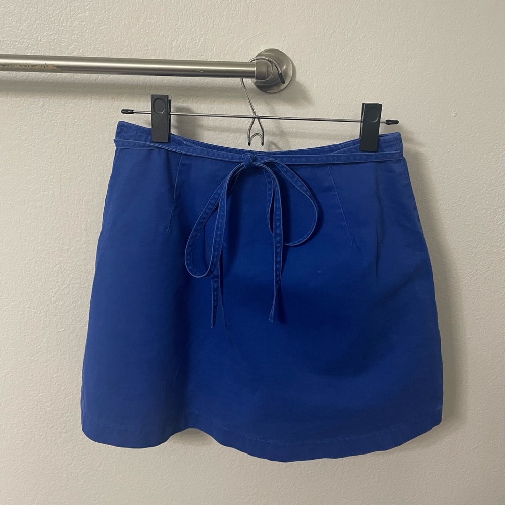 100% Cotton Basic Editions Blue Skort - image 2